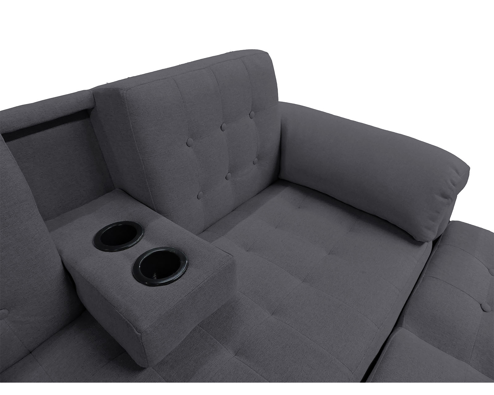 Foto 6 pulgar | Sala Modular Reversible De Lino Gris Oxford Modelo Brunello