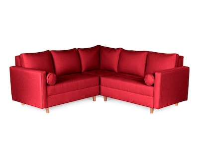Foto 1 | Sala Esquinera de Lino Rojo Modelo Cerati Makora