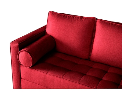Foto 5 | Sala Esquinera de Lino Rojo Modelo Cerati Makora