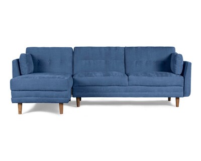 Foto 2 | Sala Modular Aperol Azul Makora Beehive Memory Foam Velvet