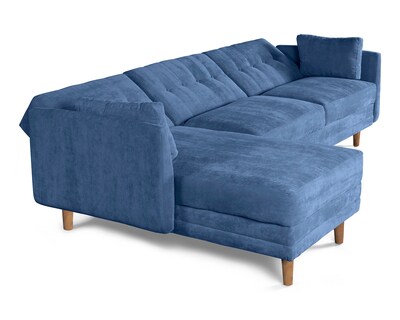 Foto 4 | Sala Modular Aperol Azul Makora Beehive Memory Foam Velvet