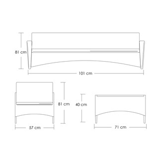 Foto 2 | Juego de Sala para Jardín de 4 Piezas Fabricado en Mimbre Sintético Set para Exteriores 3 Sofás con Asiento Acolchado