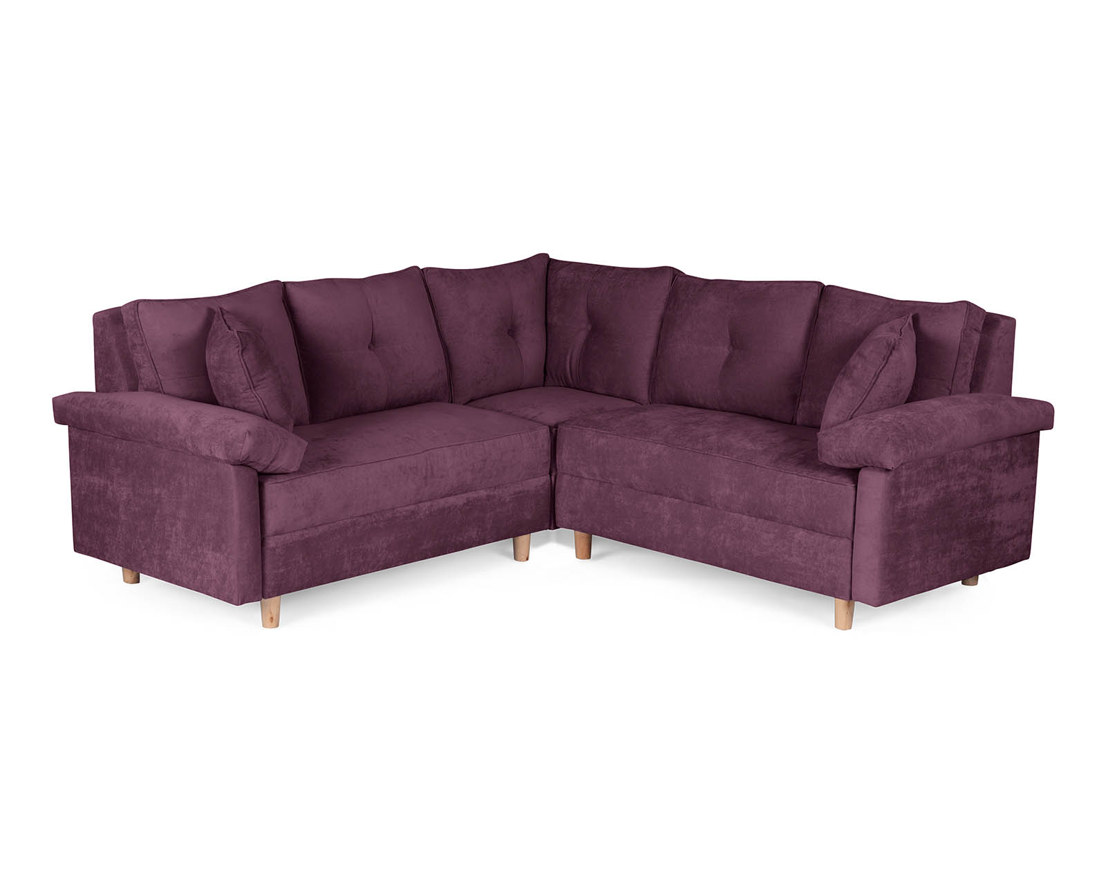 Foto 2 | Sala Esquinera de Velvet Morado Elton Makora