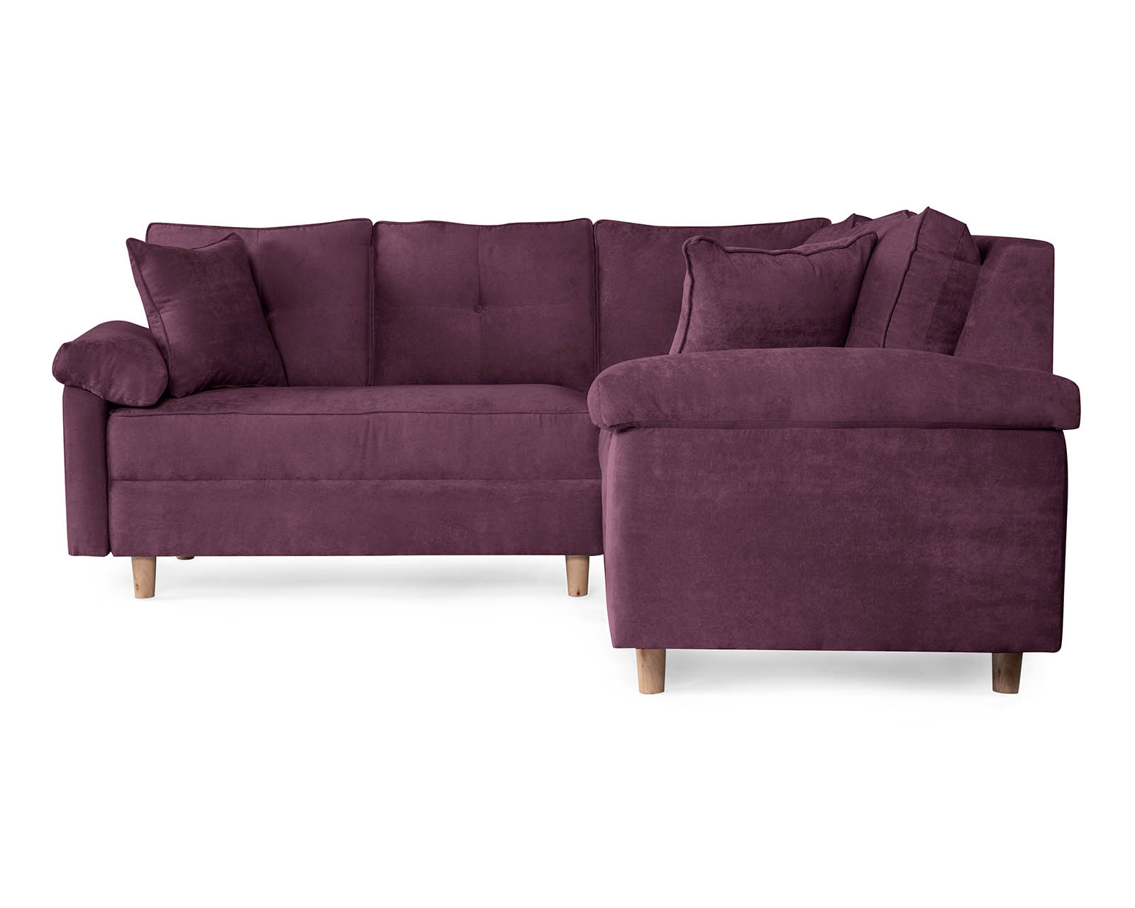 Foto 4 | Sala Esquinera de Velvet Morado Elton Makora