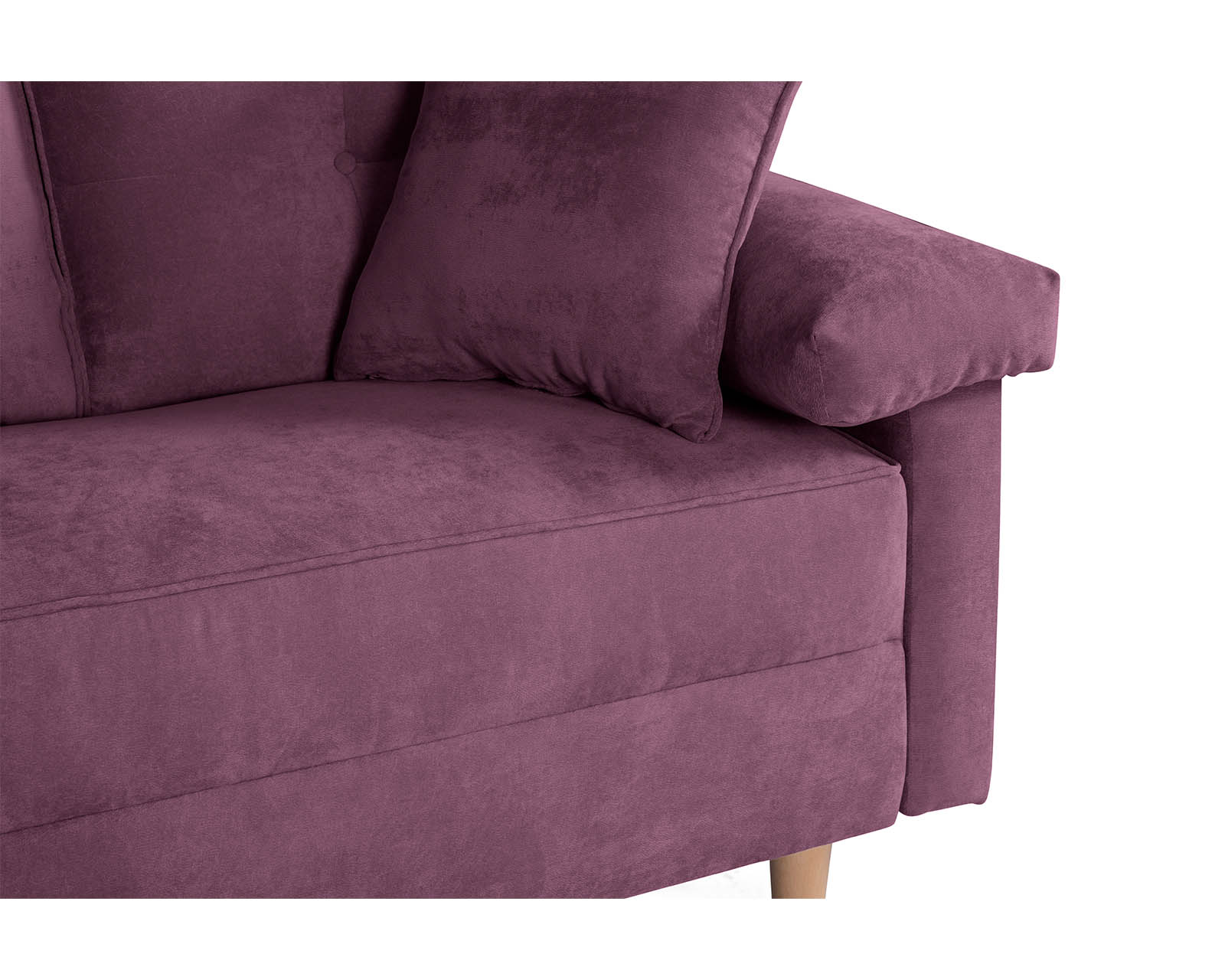 Foto 6 | Sala Esquinera de Velvet Morado Elton Makora
