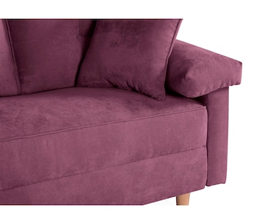 Foto 6 | Sala Esquinera de Velvet Morado Elton Makora
