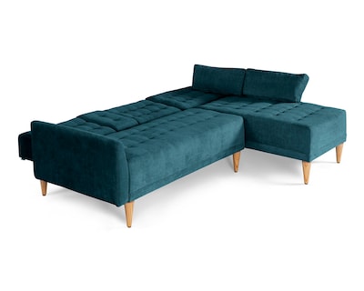 Foto 5 | Sala Modular Reversible De Velvet Olivo Modelo Hassan