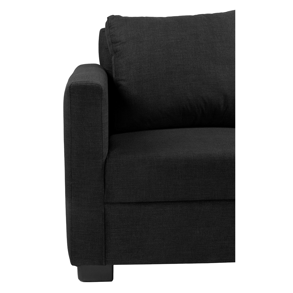 Foto 3 pulgar | Sala 3 Piezas Sofa, Love y Sillon Gales Negro