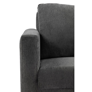 Foto 3 | Sala 3 Piezas Sofa, Love y Sillon Gales Gris Carbon