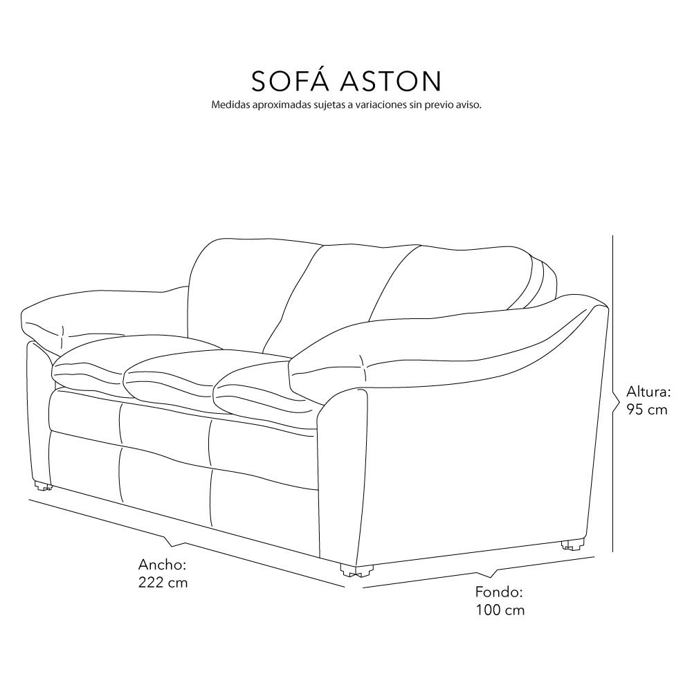Foto 9 pulgar | Sala 3 Piezas Sofa, Love y Sillon Aston Crema