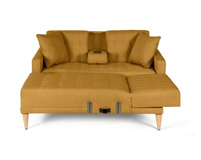 Foto 4 | Sala Modular Reversible De Lino Mostaza Modelo Kendall
