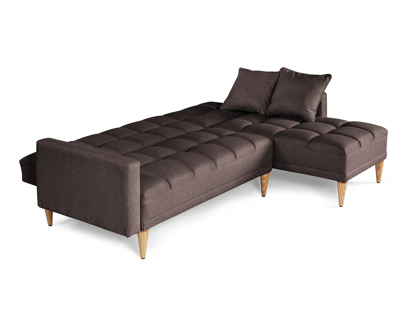Foto 6 pulgar | Sala Modular Reversible De Lino Chocolate Modelo Alpak