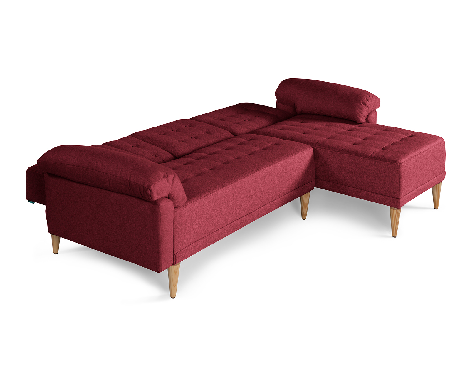 Foto 5 pulgar | Sala Modular Reversible De Lino Rojo Modelo Brunello