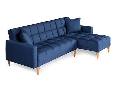 Foto 3 | Sala Modular Reversible De Lino Azul Modelo Alpak