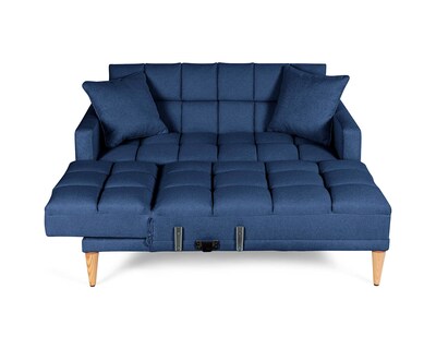 Foto 4 | Sala Modular Reversible De Lino Azul Modelo Alpak