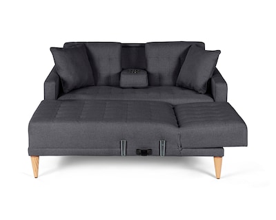 Foto 4 | Sala Modular Reversible De Lino Gris Oxford Modelo Kendall