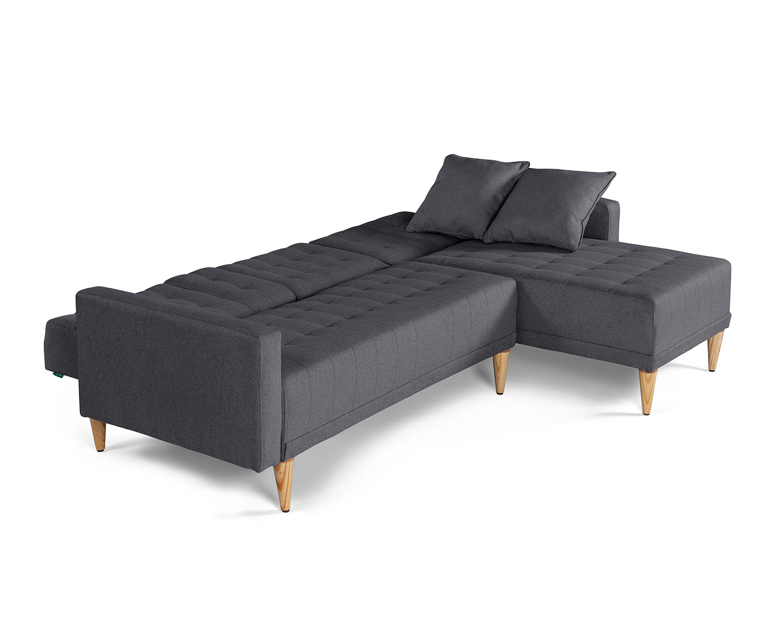 Foto 6 pulgar | Sala Modular Reversible De Lino Gris Oxford Modelo Kendall