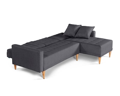 Foto 5 | Sala Modular Reversible De Lino Gris Oxford Modelo Kendall