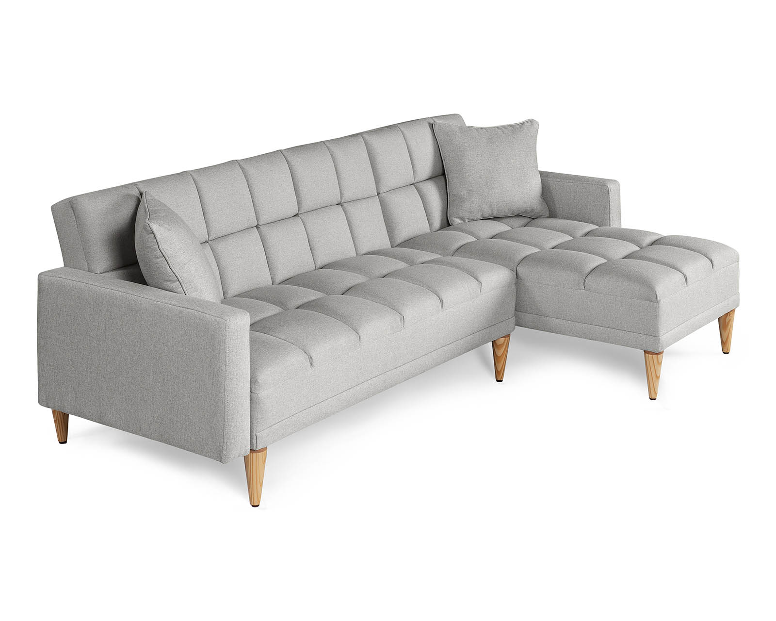 Foto 3 | Sala Modular Reversible De Lino Gris Claro Modelo Alpak