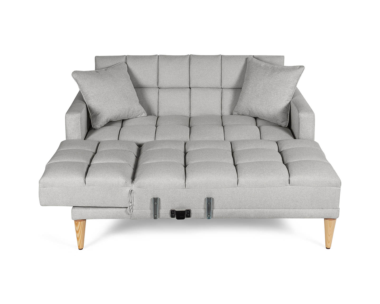 Foto 5 pulgar | Sala Modular Reversible De Lino Gris Claro Modelo Alpak