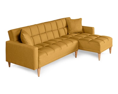 Foto 3 | Sala Modular Reversible De Lino Mostaza Modelo Alpak