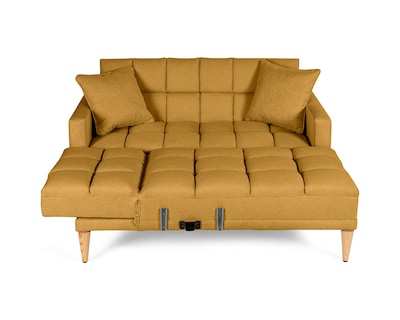 Foto 4 | Sala Modular Reversible De Lino Mostaza Modelo Alpak