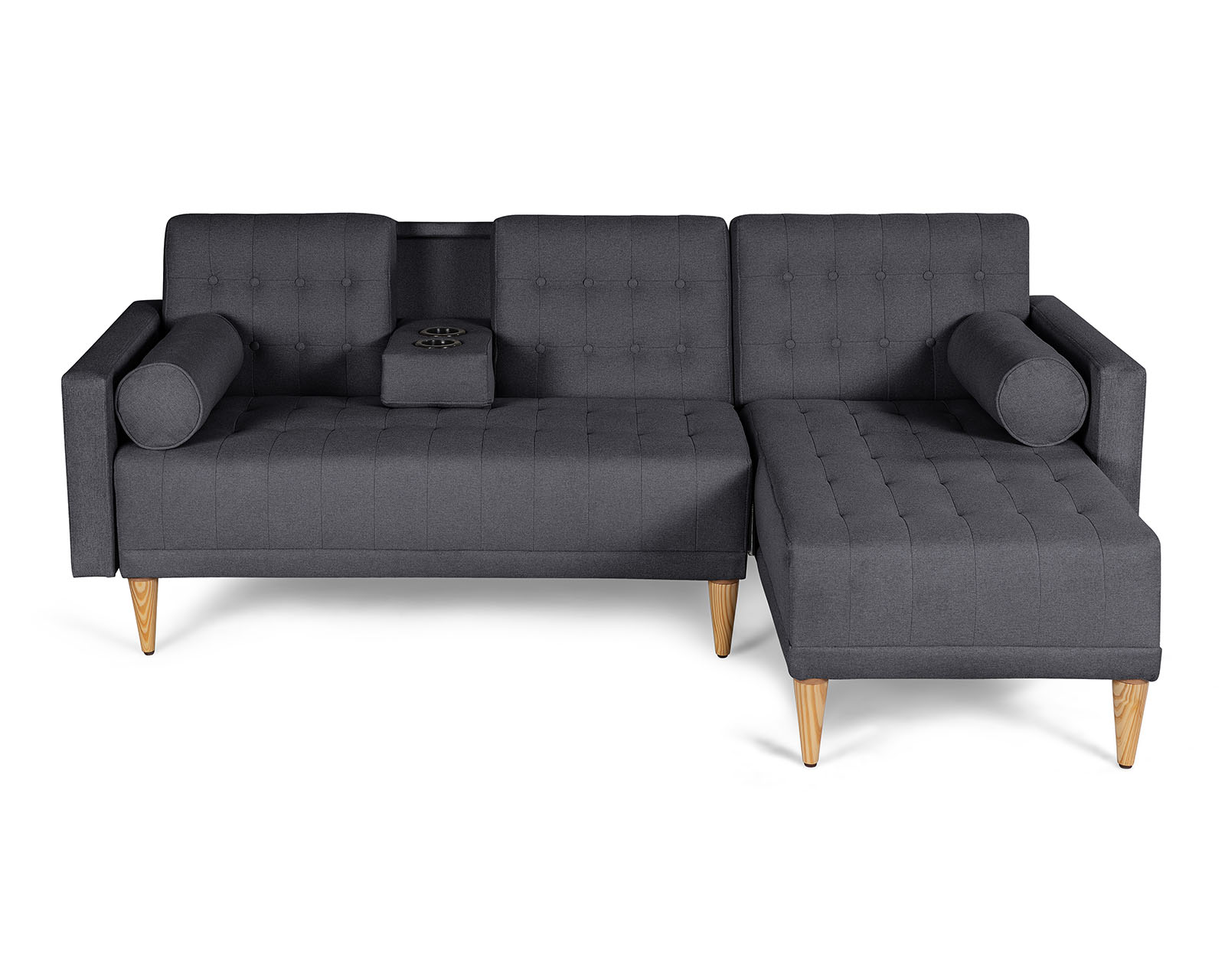 Foto 3 pulgar | Sala Modular Reversible De Lino Gris Oxford Modelo Tyson