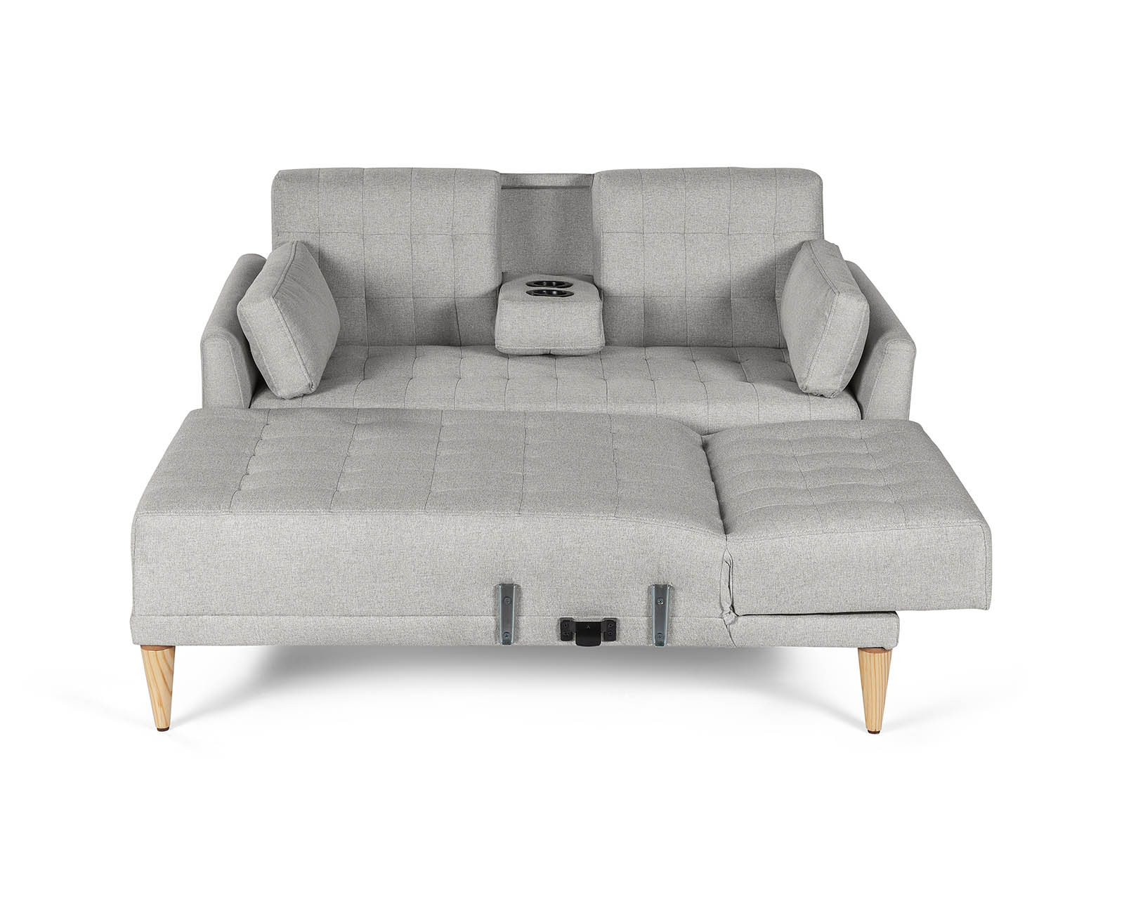 Foto 5 pulgar | Sala Modular Reversible De Lino Gris Claro Modelo Carlton