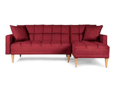 Foto 2 | Sala Modular Reversible De Lino Rojo Modelo Alpak