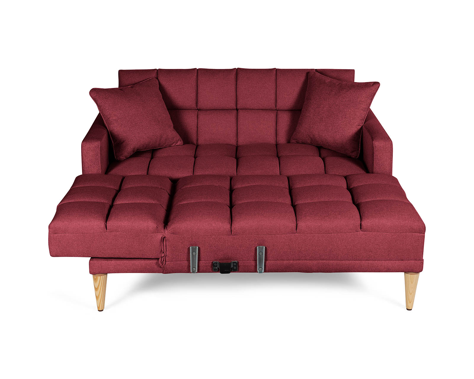 Foto 5 pulgar | Sala Modular Reversible De Lino Rojo Modelo Alpak