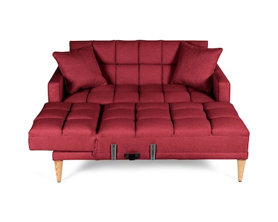 Foto 4 | Sala Modular Reversible De Lino Rojo Modelo Alpak
