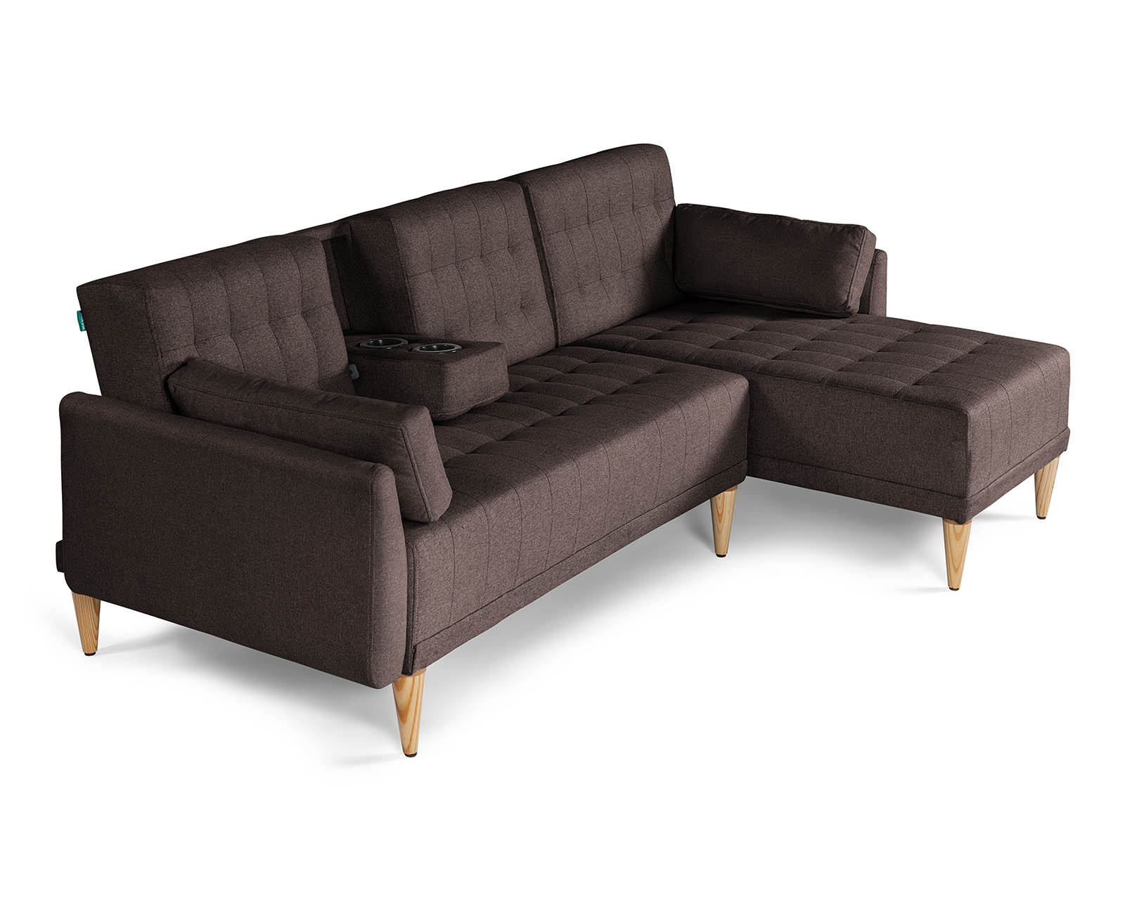 Foto 4 pulgar | Sala Modular Reversible De Lino Chocolate Modelo Carlton