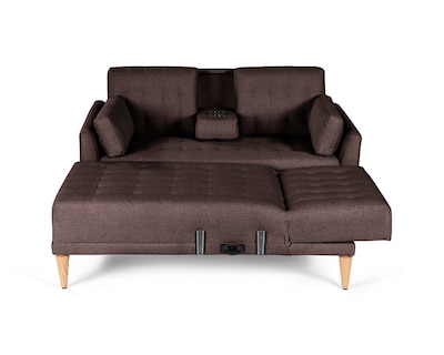 Foto 4 | Sala Modular Reversible De Lino Chocolate Modelo Carlton
