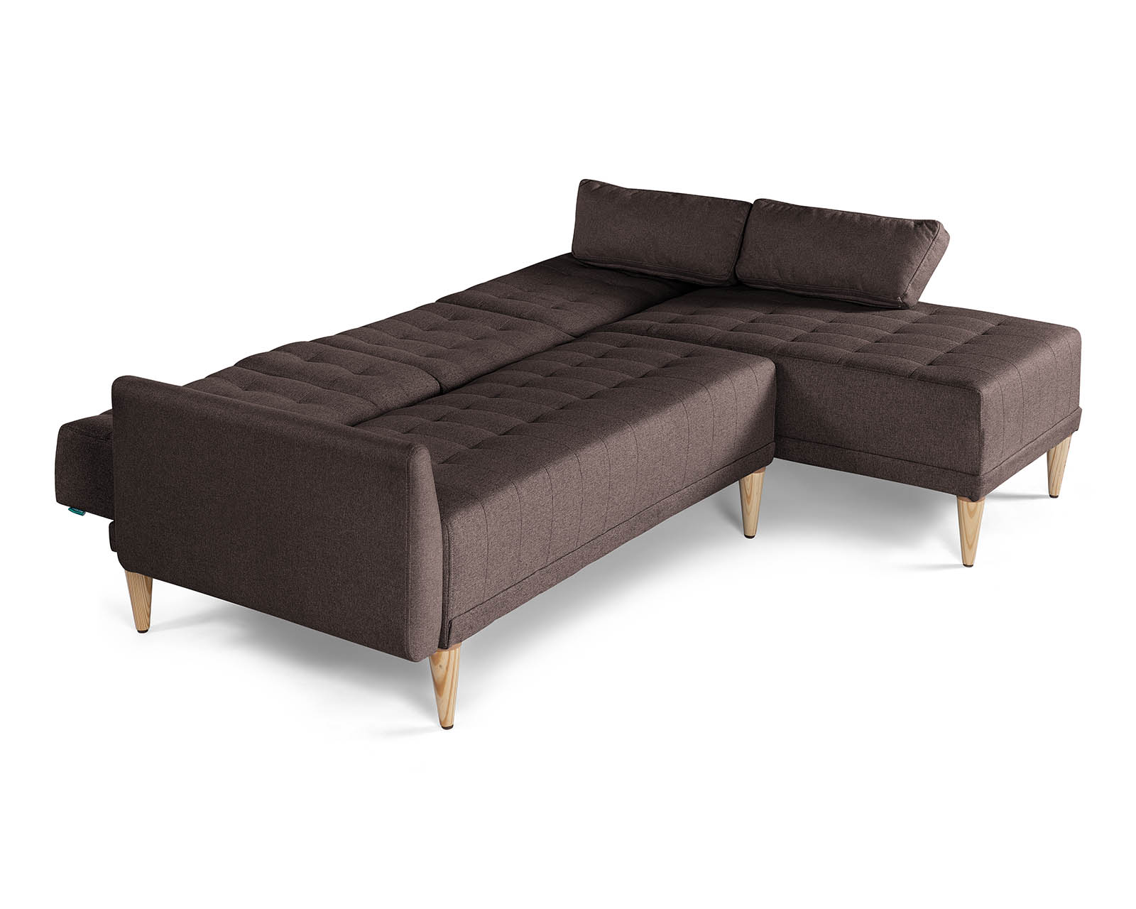Foto 6 pulgar | Sala Modular Reversible De Lino Chocolate Modelo Carlton