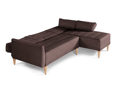 Foto 5 | Sala Modular Reversible De Lino Chocolate Modelo Carlton