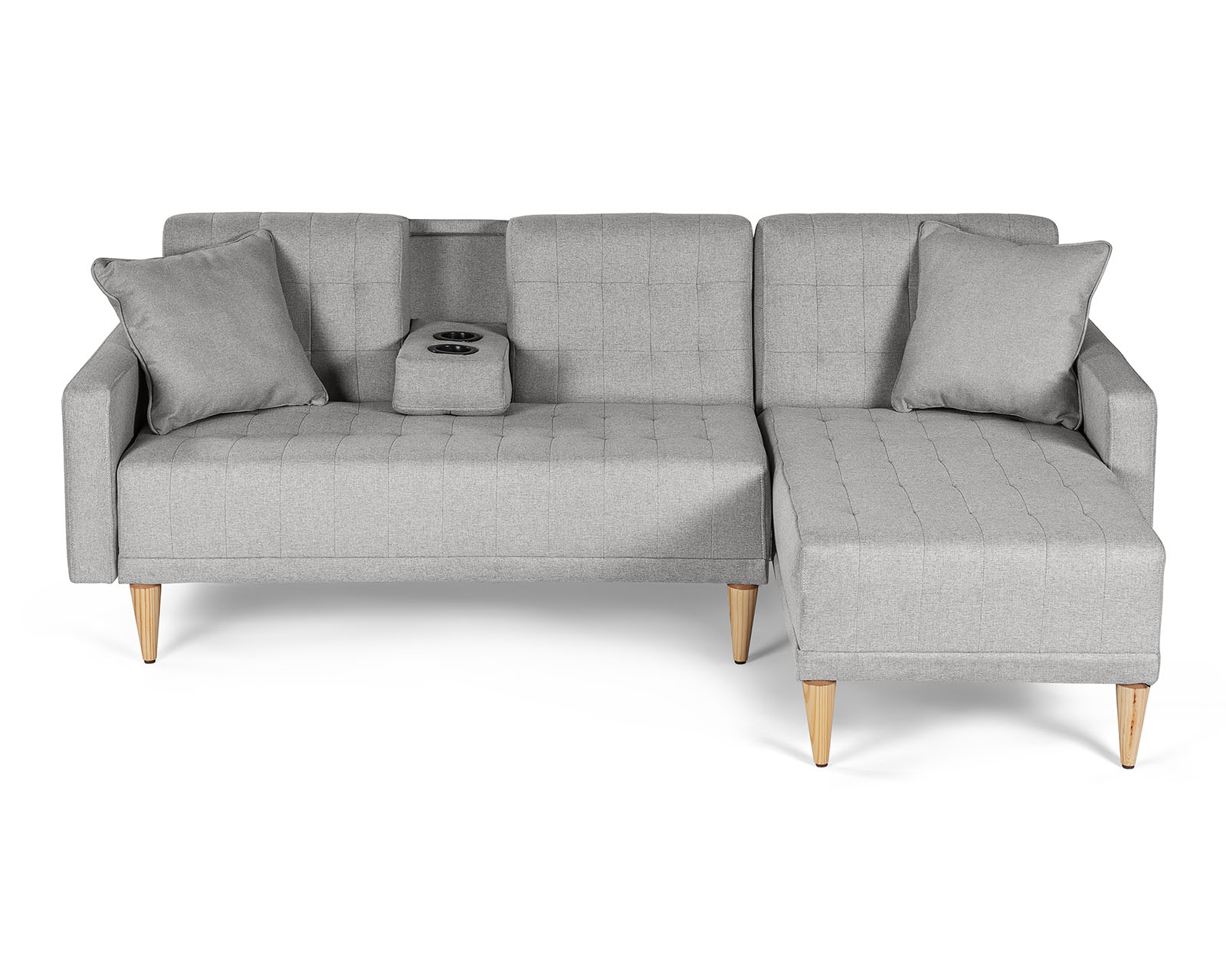 Foto 2 | Sala Modular Reversible De Lino Gris Claro Modelo Kendall