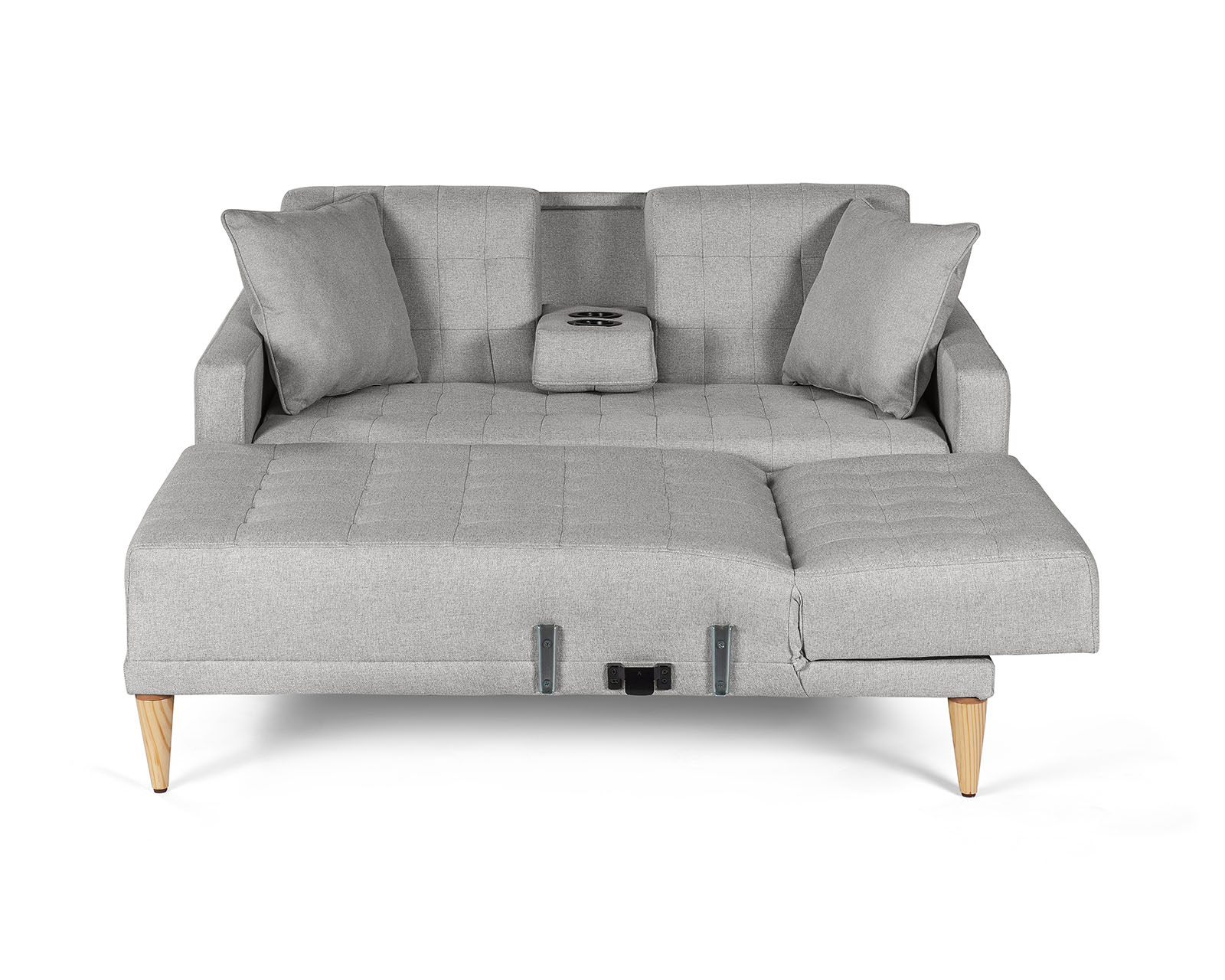Foto 4 | Sala Modular Reversible De Lino Gris Claro Modelo Kendall