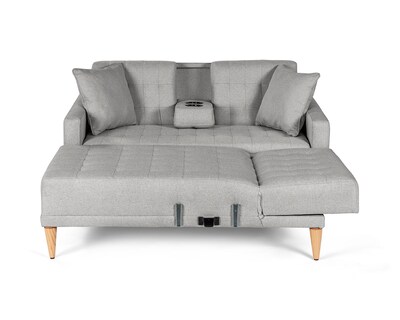 Foto 4 | Sala Modular Reversible De Lino Gris Claro Modelo Kendall