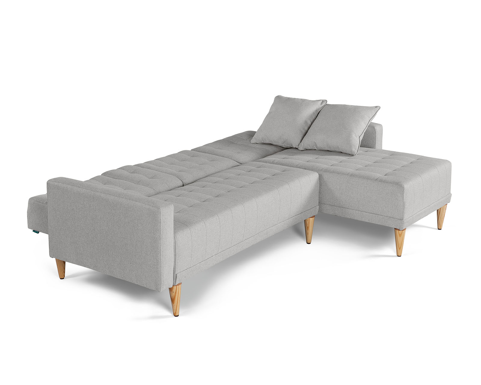 Foto 5 | Sala Modular Reversible De Lino Gris Claro Modelo Kendall