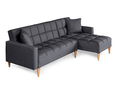 Foto 3 | Sala Modular Reversible De Lino Gris Oxford Modelo Alpak