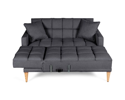Foto 4 | Sala Modular Reversible De Lino Gris Oxford Modelo Alpak