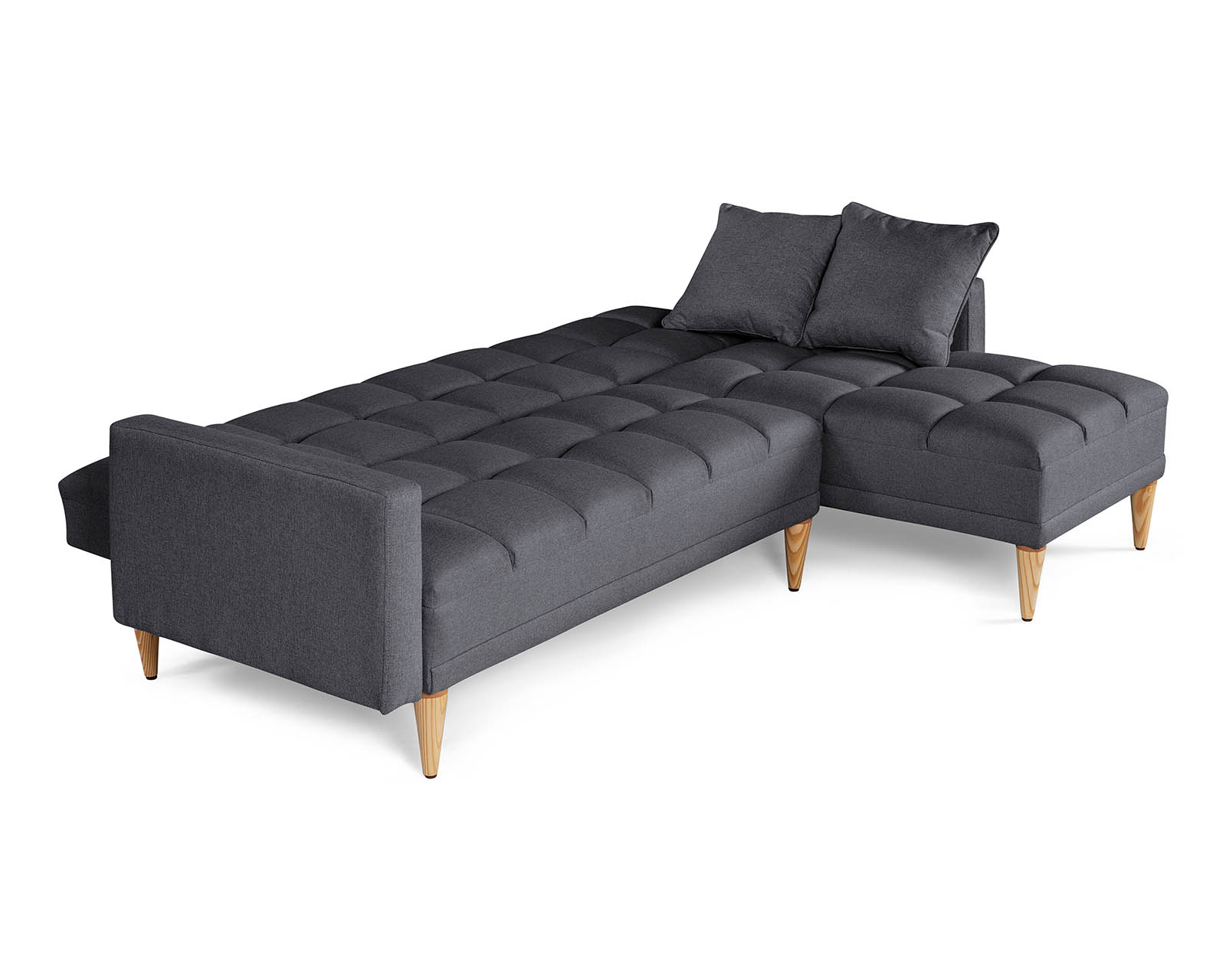 Foto 6 pulgar | Sala Modular Reversible De Lino Gris Oxford Modelo Alpak