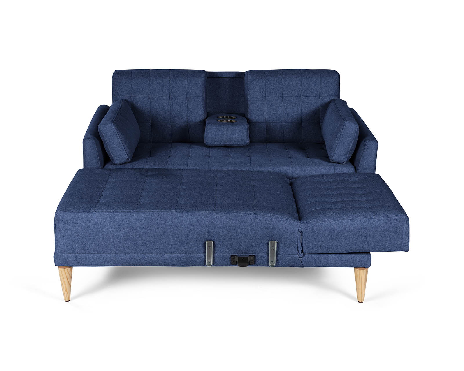 Foto 5 pulgar | Sala Modular Reversible De Lino Azul Modelo Carlton