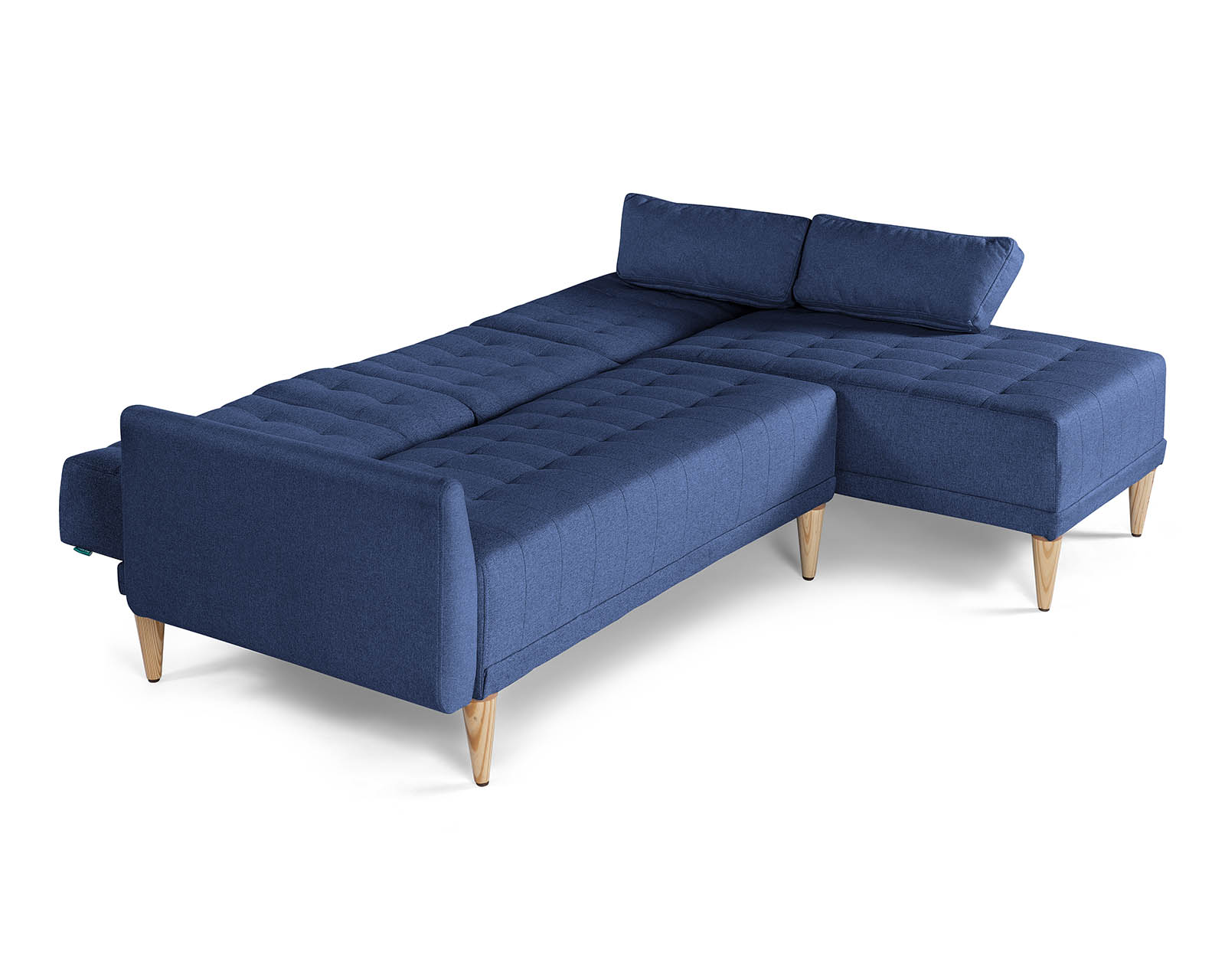 Foto 6 pulgar | Sala Modular Reversible De Lino Azul Modelo Carlton
