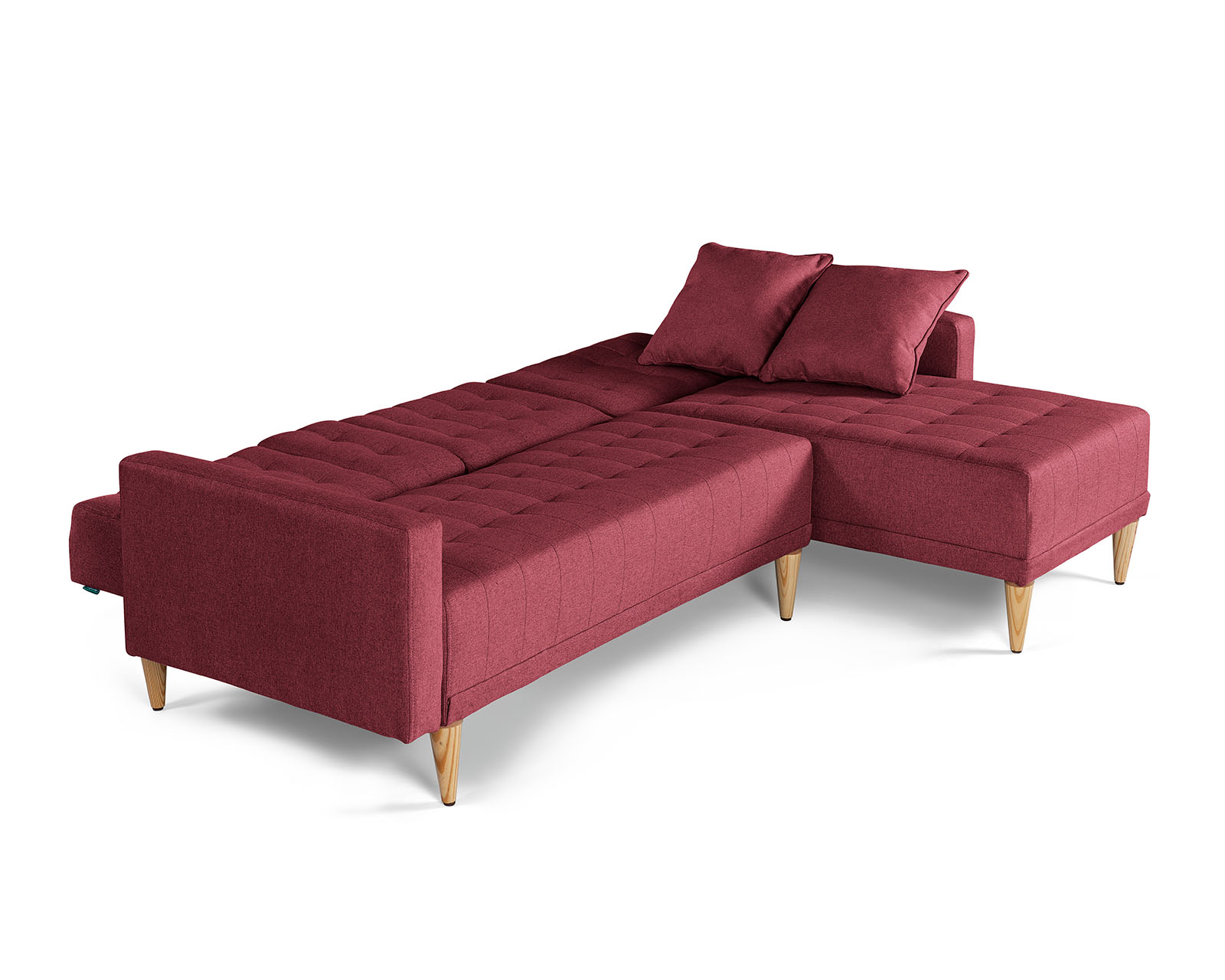 Foto 6 pulgar | Sala Modular Reversible De Lino Rojo Modelo Kendall