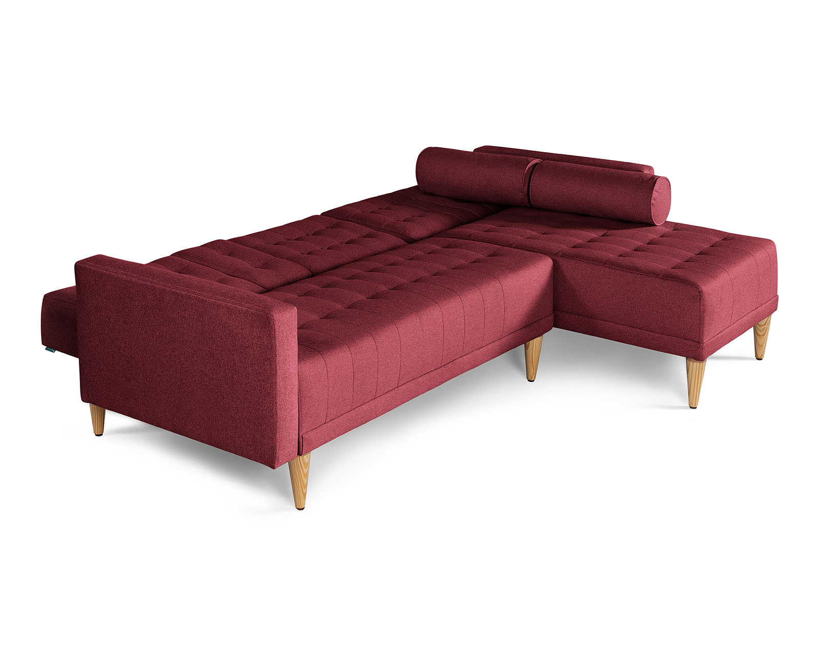 Foto 5 | Sala Modular Reversible De Lino Rojo Modelo Tyson