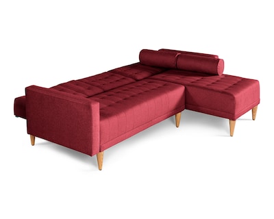 Foto 5 | Sala Modular Reversible De Lino Rojo Modelo Tyson
