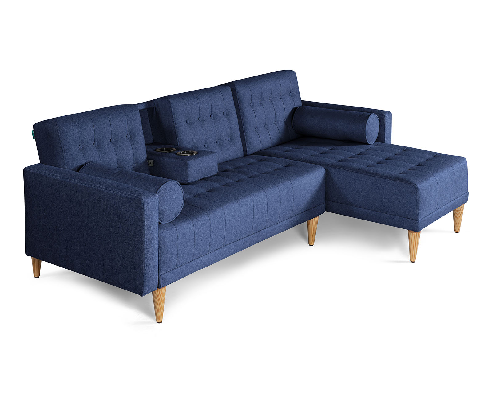 Foto 3 | Sala Modular Reversible De Lino Azul Modelo Tyson