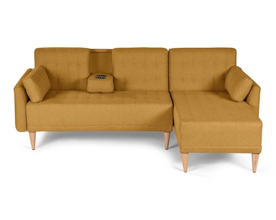 Foto 2 | Sala Modular Reversible De Lino Mostaza Modelo Carlton