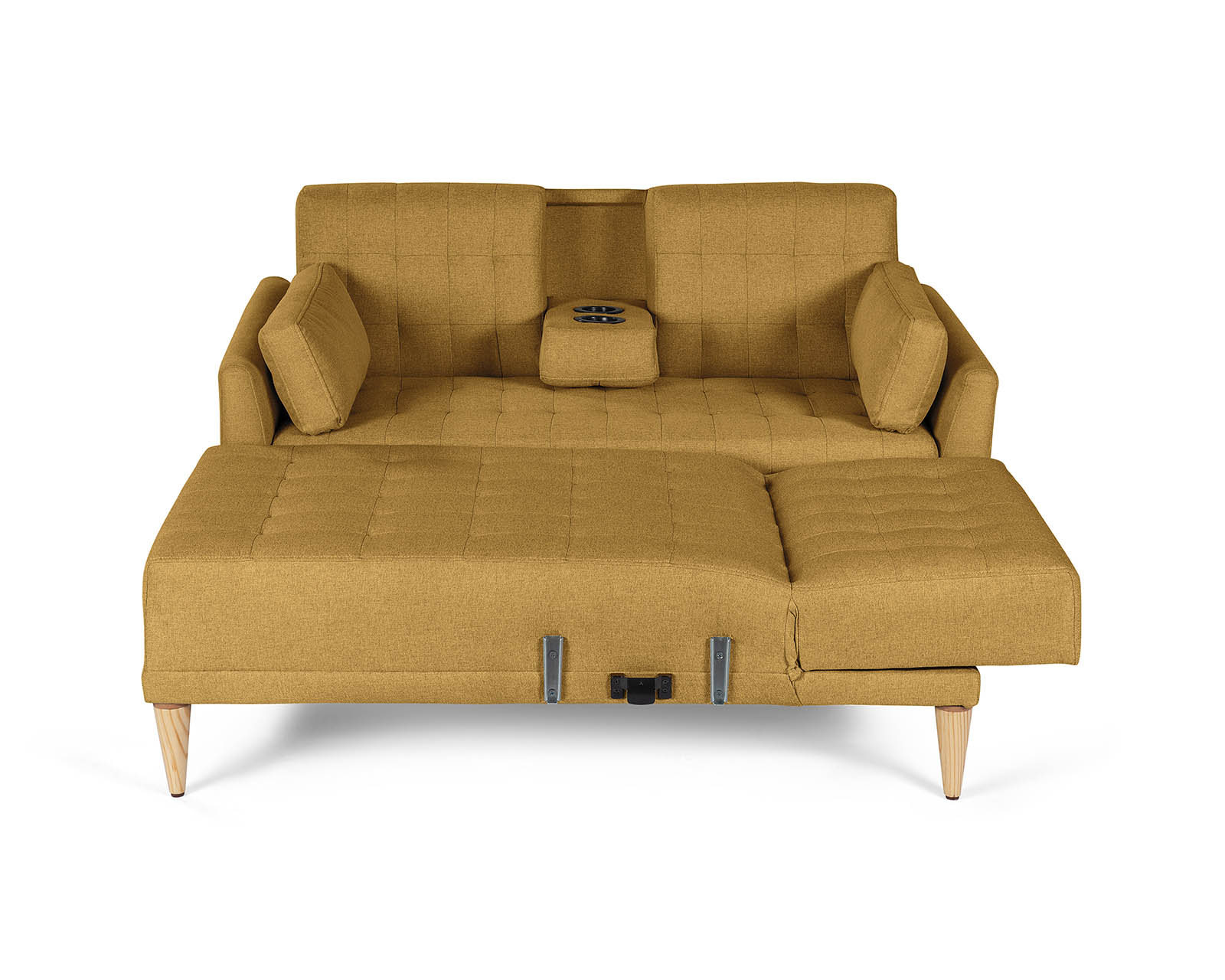 Foto 5 pulgar | Sala Modular Reversible De Lino Mostaza Modelo Carlton
